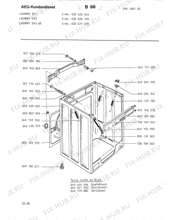 Взрыв-схема стиральной машины Aeg LAV545 - Схема узла Section3